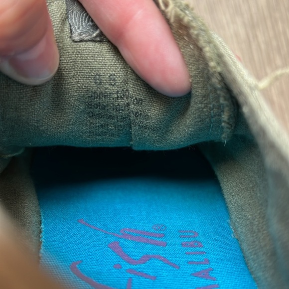 Blowfish Malibu Olive Green Canvas Slip on Sneakers - Picture 12 of 13